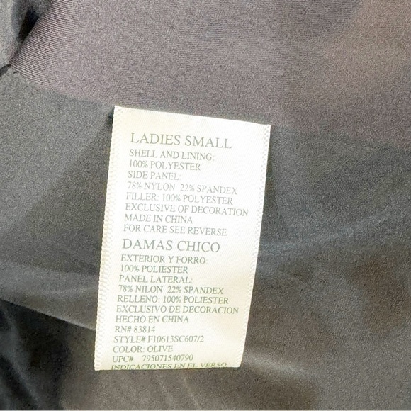 Tangerine Olive Green Puffer Hooded Vest Size Small NWT - Picture 6 of 7